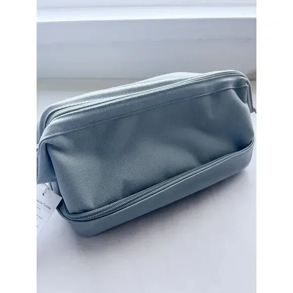 NWT Beis Toiletry Bag Travel Slate Grey The Dopp Cosmetic Makeup Organizer - Picture 2 of 10